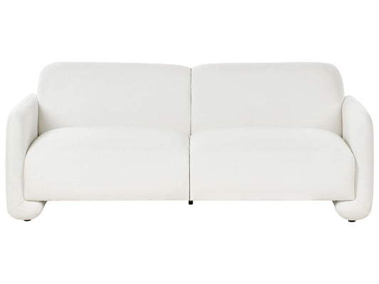 3 Seater Fabric Sofa White SALAND