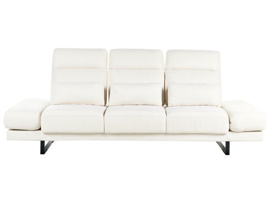 Fabric 3 Seater Sofa Off White IKAST
