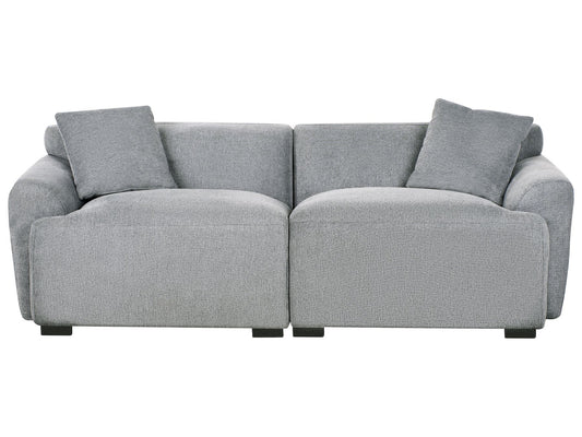 3 Seater Fabric Sofa Grey KORIO