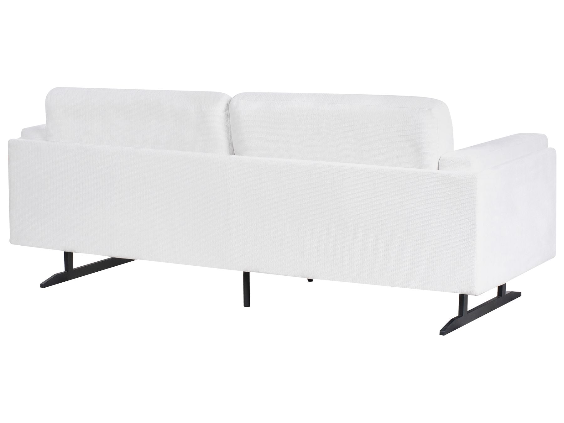 3 Seater Fabric Sofa White IDRE