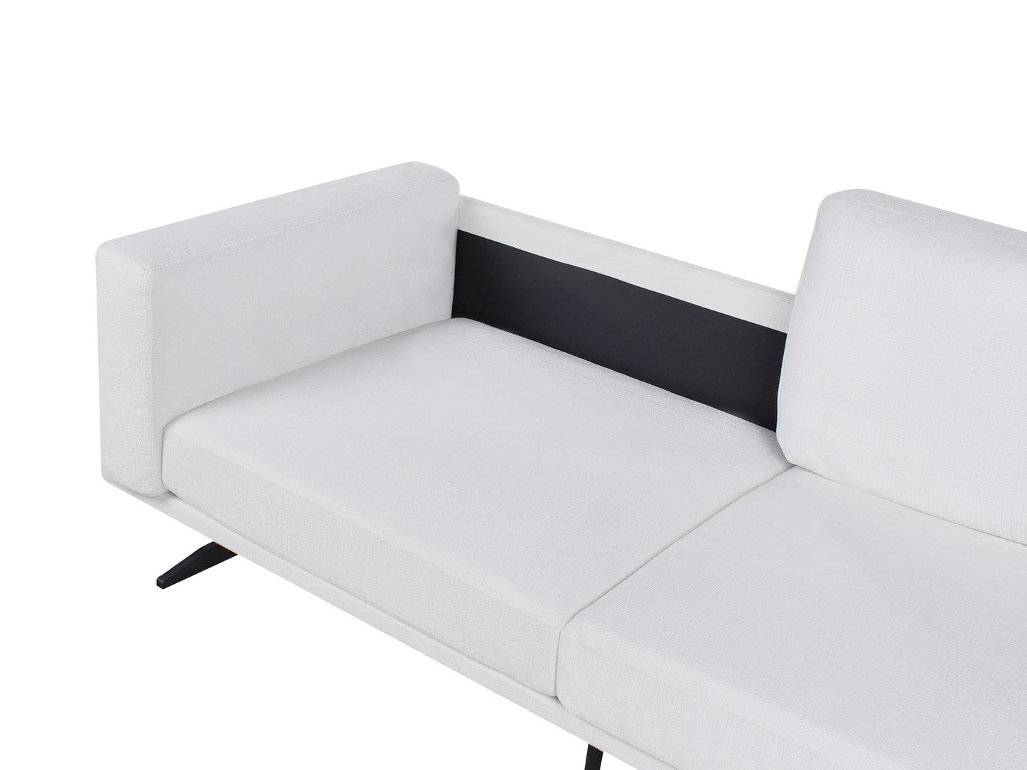 3 Seater Fabric Sofa White IDRE