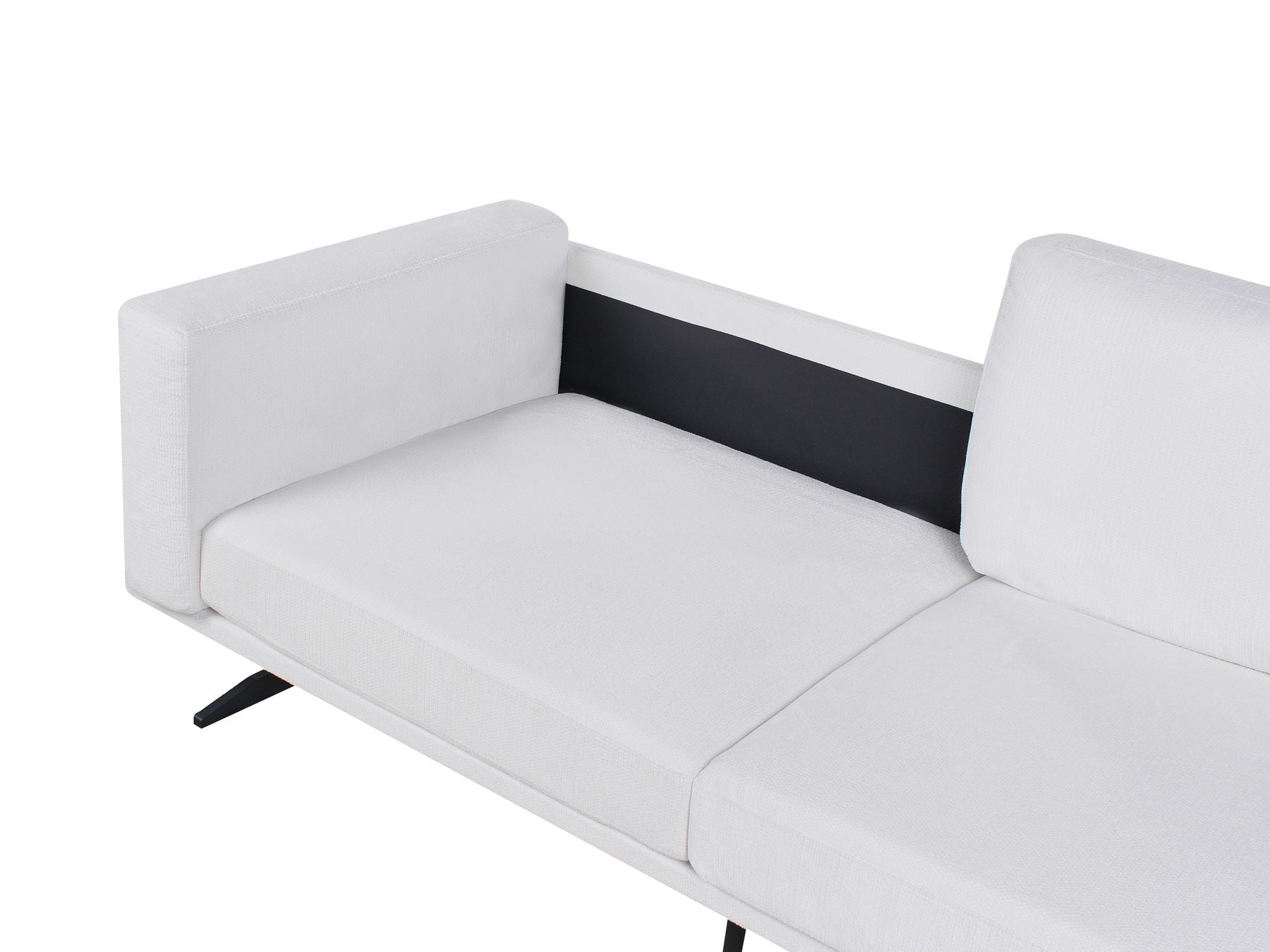 3 Seater Fabric Sofa White IDRE