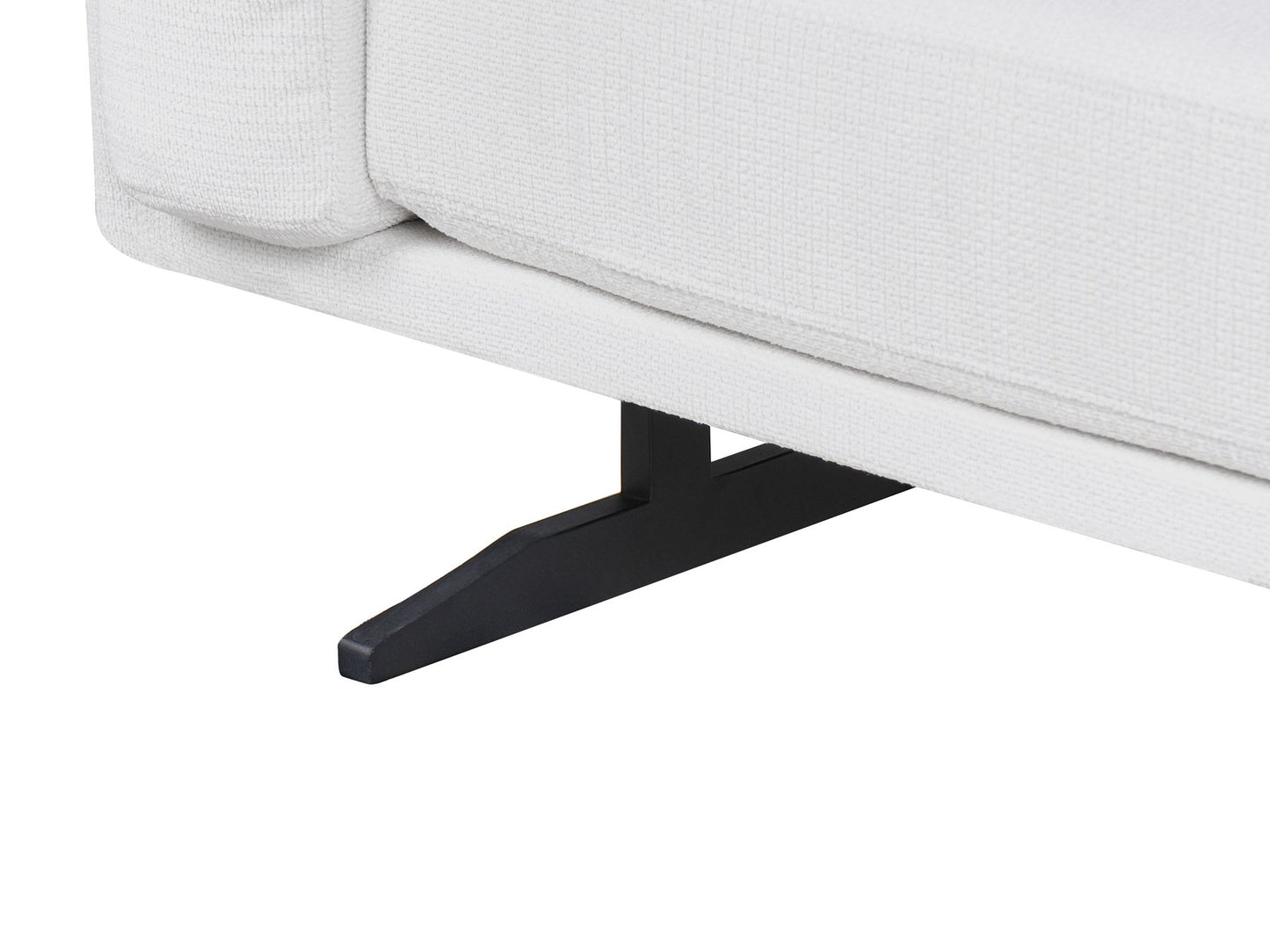 3 Seater Fabric Sofa White IDRE