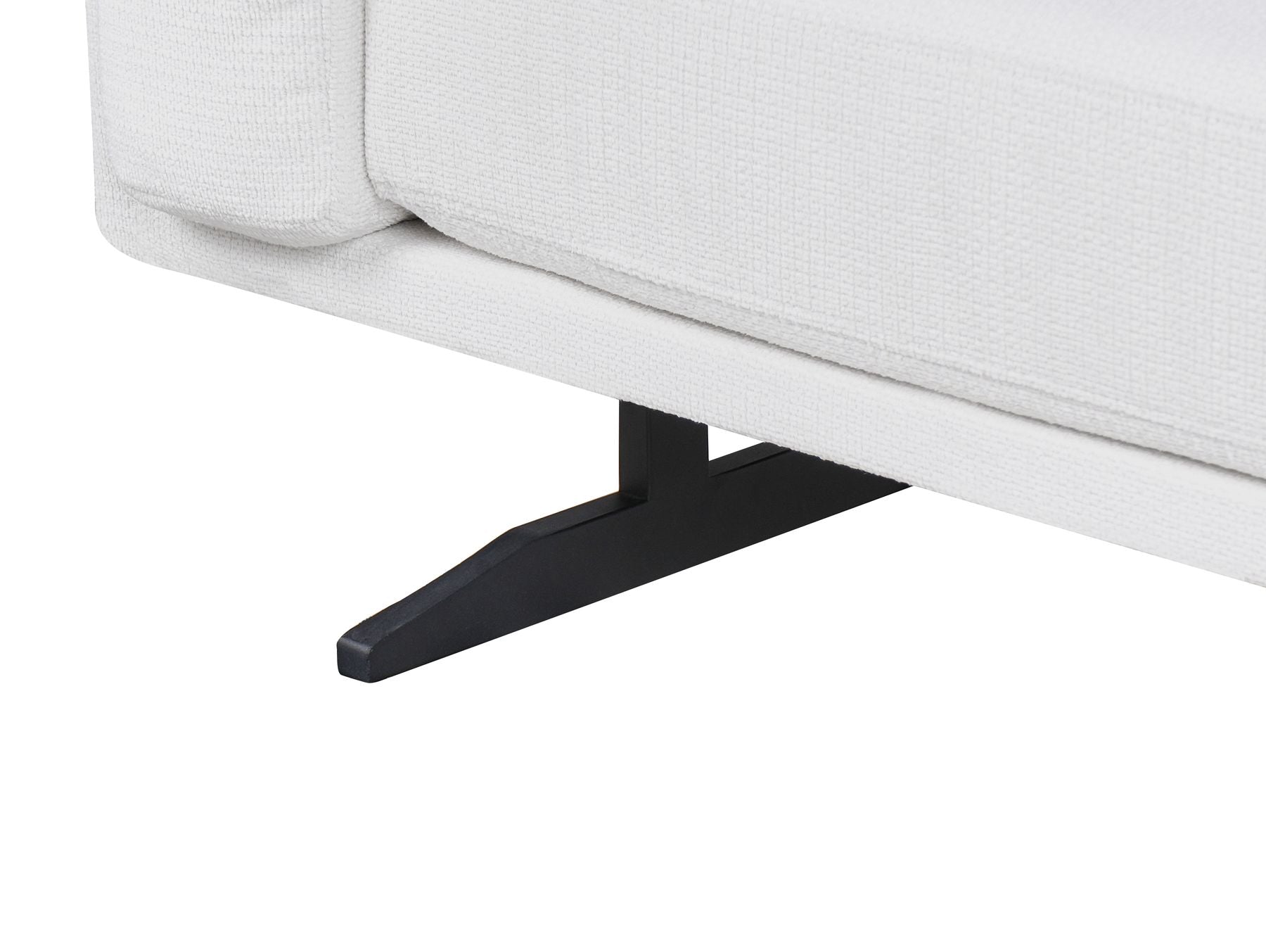 3 Seater Fabric Sofa White IDRE