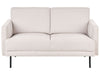 2 Seater Fabric Sofa Light Beige