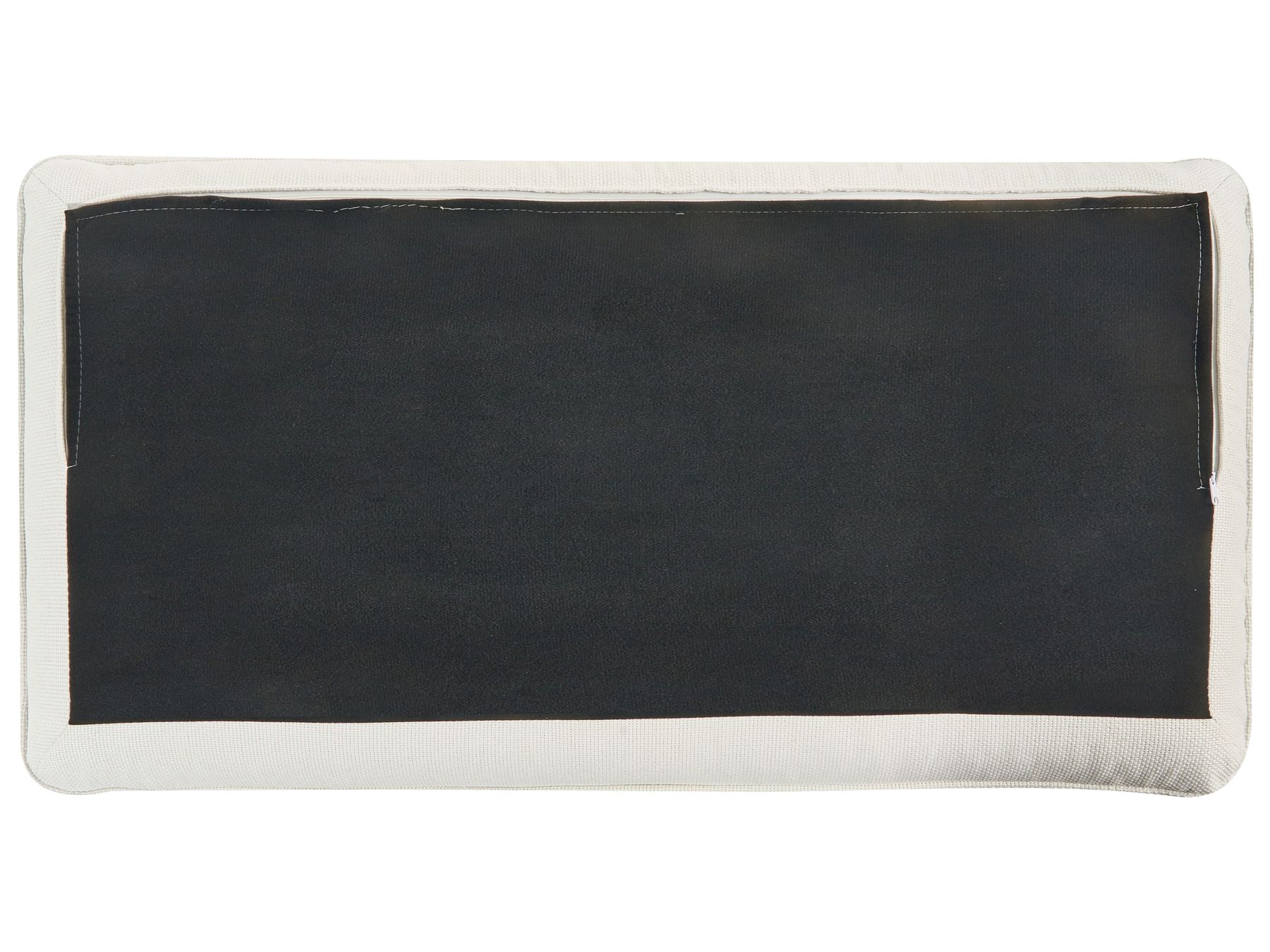 3 Seater Fabric Sofa with Ottoman White DALVIK
